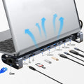 OULLX 10-Port Type-C Hub Laptop Stand