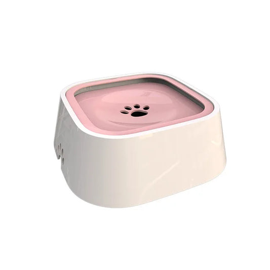 1.5L Dog Drinking Water Bowls Floating Non-Wetting Mouth Cat Slow Anti-Overflow Water Feeding Dispenser Large Capacity